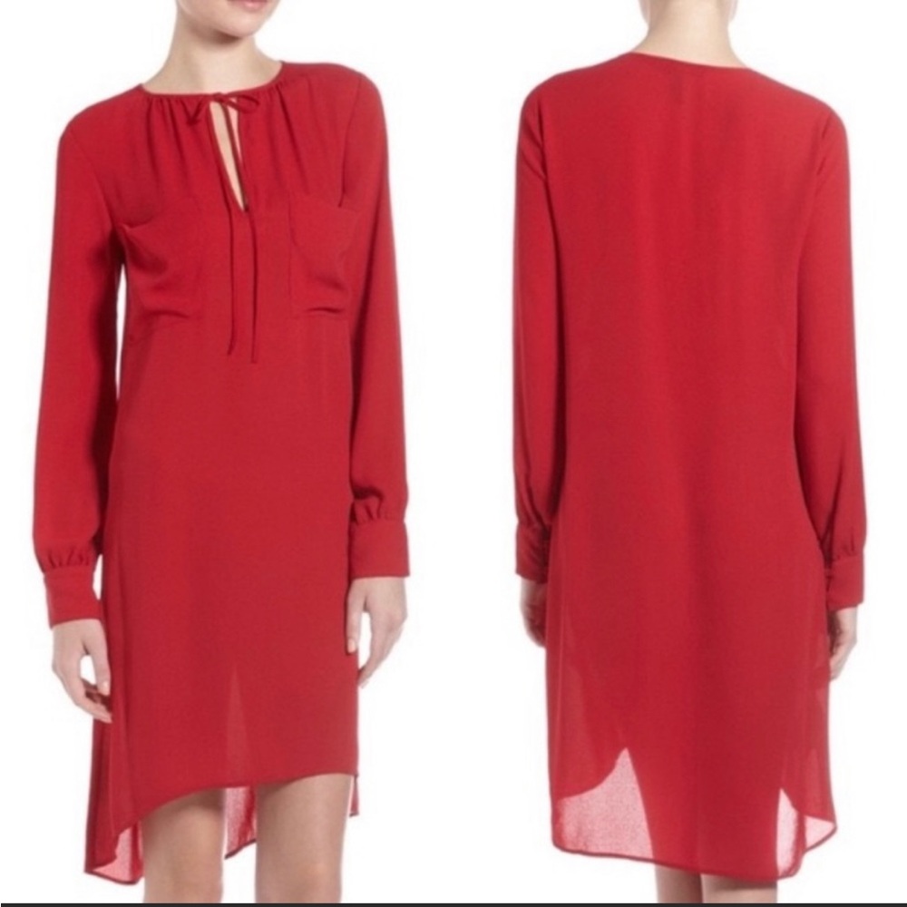 BCBGMaxAzria “Darrell” Shift Dress - Red - Size XXS